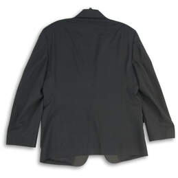 Mens Black Long Sleeve Notch Lapel Single Breasted One-Button Blazer alternative image