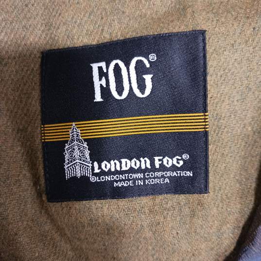 London Fog Gold/Blue Trench Coat Size 6 image number 3