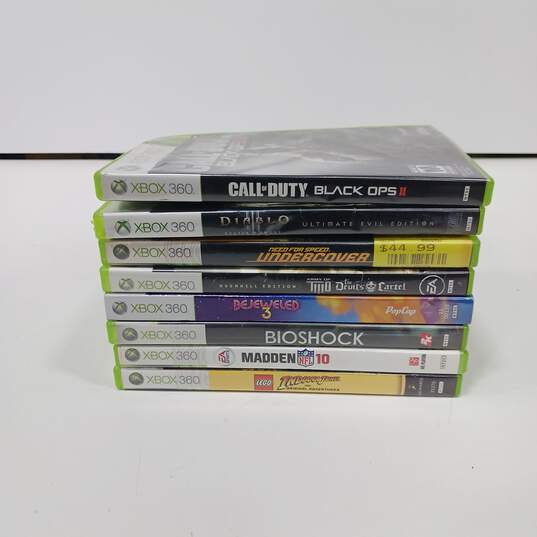 Bundle of 8 Microsoft Xbox 360 Video Games image number 3