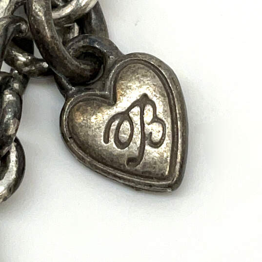 Designer Brighton Silver-Tone French Quarter Toggel Clasp Chain Bracelet image number 5