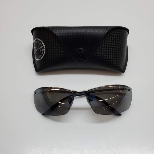 RAY-BAN RB3183 'TOP BAR' WRAP SUNGLASSES SIZE 63x15 image number 1