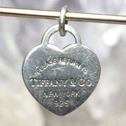 Tiffany & Co. Sterling Silver Heart Charm & Stud Earrings alternative image