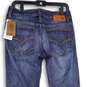 NWT Womens Blue Denim Medium Wash Stretch Straight Leg Jeans Size 32 image number 2