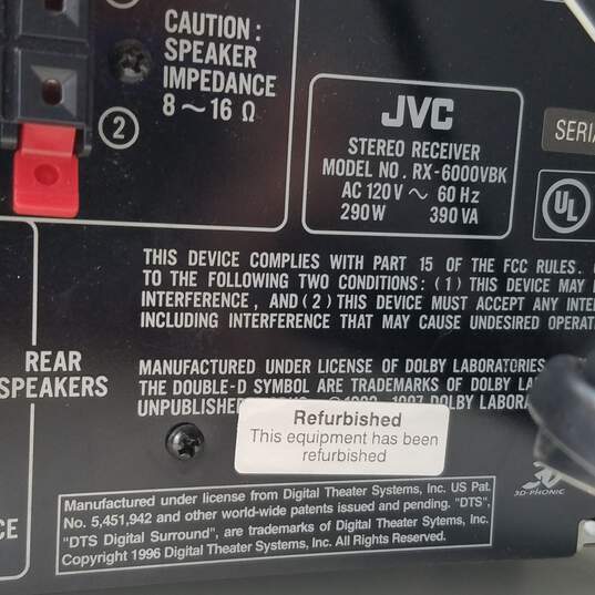 JVC Audio/Video Control Receiver RX-6000V image number 3