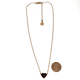 Designer Michael Kors Gold-Tone Adjustable Heart Shape Pendant Necklace alternative image