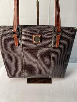 Certified Authentic Dooney and Bourke Snake SKin Like Tote Bag