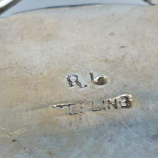 RL Signed 925 Silver Sterling Lab-Opal Contoured Necklace Pendant 13in 35.31g image number 2