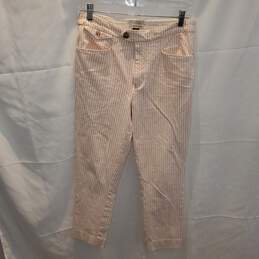 Anthropologie The Essential Slim Striped Pants Women's Size 6