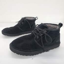 UGG Men's Neumel Black Suede Wool Lined Chukka Boots Size 11