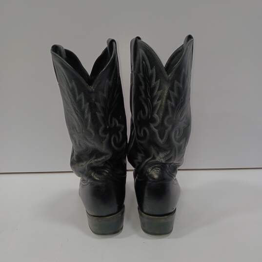 Dan Post Men's Black Leather Western Boots Size 9.5 image number 3