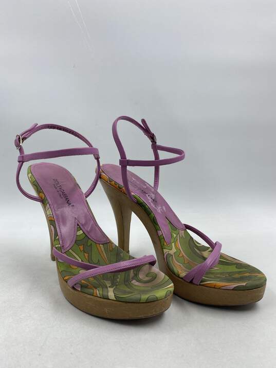 Authentic D&G Pink Strappy Platform Sandal W 9.5 image number 3