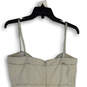 NWT Womens Gray Peplum Spaghetti Strap Back Zip Mini Dress Size 10 image number 4