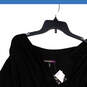 NWT Womens Black Lace Long Sleeve Open Front Cardigan Sweater Size 1X image number 3