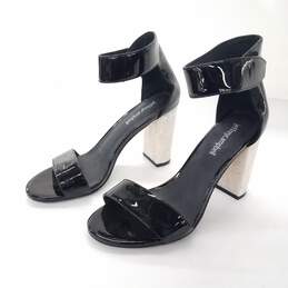 Jeffrey Campbell Women's 'Lindsay' Black Ankle Strap Chunky Heel Sandals Size 7