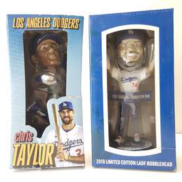 Los Angeles Dodgers MLB Chris Taylor and Kenley Jansen Bobblehead Collectors Bundle