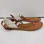 Coach Women's Clarkson White Leather Slingback Thong Sandals Size Sandals Sz 9B image number 3