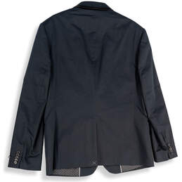 NWT Womens Black Notch Lapel Single Breasted Two Button Blazer Size 44R alternative image