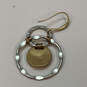 Designer Robert Lee Morris Two-Tone Wire Wrapped Orbital Drop Earrings image number 4