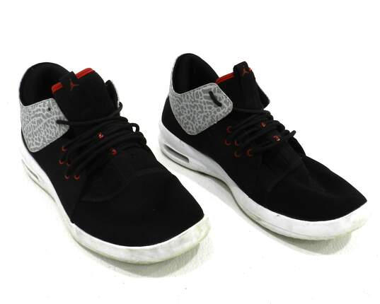 Jordan First Class Black Cement Men's Shoes Size 10.5 image number 2