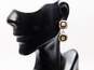Zina 925 Modernist Overlay Squares Linked Drop Post Earrings image number 2