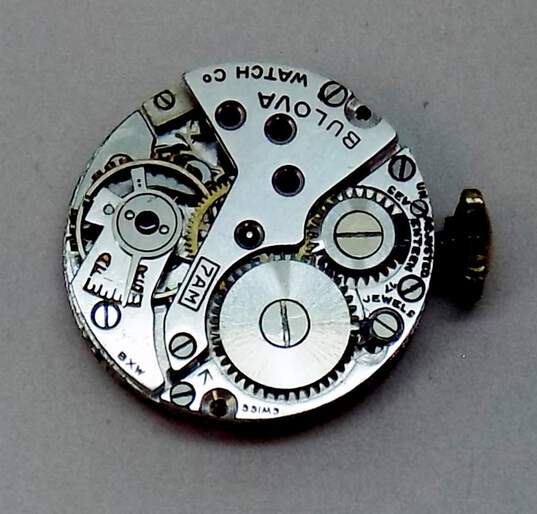 2 - VNTG Women's Bulova Gold Tone Analog Mechanical Watches image number 4