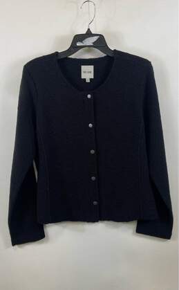 NWT Nic+Zoe Womens Black Long Sleeve Knitted Cardigan Sweater Size Large