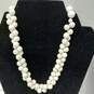 Bundle of Assorted Beaded White Costume Jewelry image number 5
