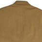 NWT Womens Tan Notch Lapel Flap Pocket Long Sleeve Two Button Blazer Sz 40S image number 4