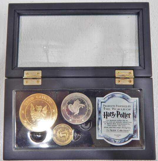 Harry Potter Noble Collection Gringotts Bank Replica Coins w/ Bonus Neville Wand image number 5