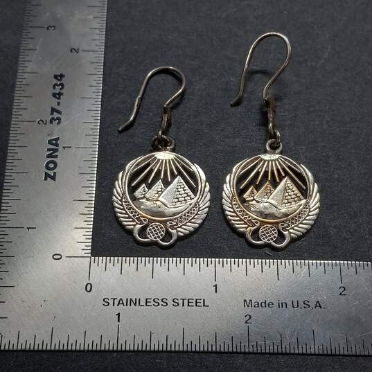 Bundle Of 3 Sterling Silver Dangle Earrings image number 6