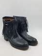 Authentic Valentino Garavani Black Engineer Boots W 7 image number 3