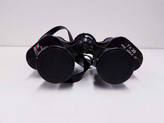 Vintage Binolux 7x35 Wide Angle Binoculars 578ft@1000yd with Lens Caps image number 3