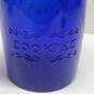 Crownford Giftware 4 Qt. Blue Flip Top Glass Jar Made in Italy 1979 image number 3