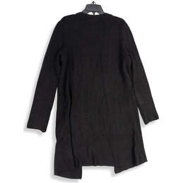 Womens Black Knitted Long Sleeve Open Front Cardigan Sweater Size XL alternative image