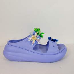 Crocs Classic Iconic Rubber Sandals Purple 10