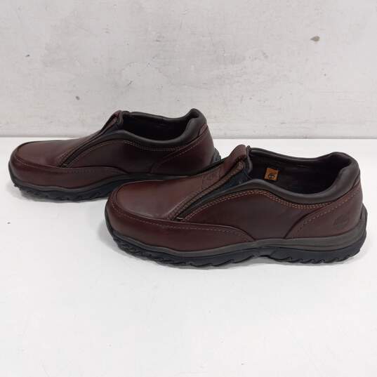 Timberland Brown Leather Loafers Size 5M image number 2