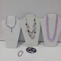 Bundle of Assorted Purple Costume Jewelry