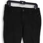 Womens Black Denim Dark Wash 5-Pocket Design Skinny Leg Jeans Size 8 image number 3