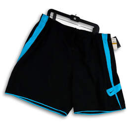 NWT Men Black Blue Elastic Waist Strech Drawstring Athletic Shorts Size 4XL