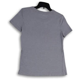 Womens Gray Round Neck Short Sleeve Stretch Pullover T-Shirt Size Small alternative image