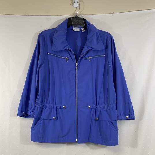 Women's Blue Chico's Jacket, Sz. 2 image number 1