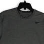Mens Gray Pro Combat Dri-Fit Crew Neck Pullover T-Shirt Size Large image number 3
