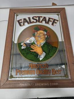 Vintage Falstaff Beer Pool Hall Framed Sign