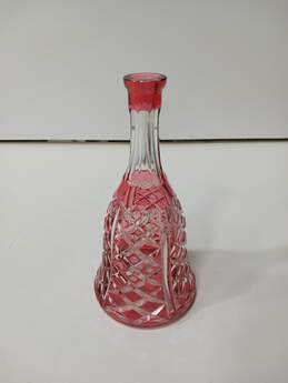 Vintage Pink Crystal Decanter - No Stopper