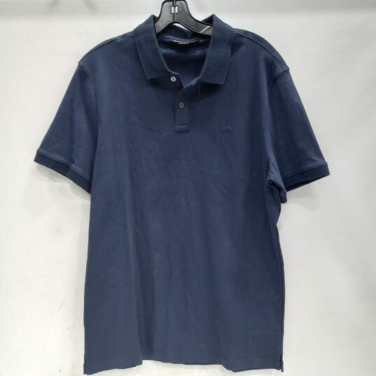 Michael Kors Men's Navy Blue Polo Shirt Size M image number 1