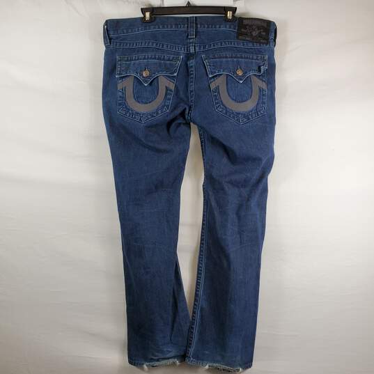 True Religion Men Blue Bootcut Jeans Sz 40 image number 3