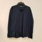 Mens Navy Cotton Long Sleeve Button Front Casual Dress Shirt Size 43/112 image number 1