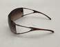 Versace Women's Designer Sunglasses Brown Shield Ea'se Lense 2052 Complete With Case, Lenses Clutch & Cord image number 4