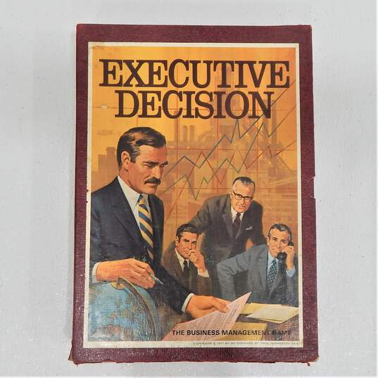 Executive Decision 3M Bookshelf Finance Board Game 1971 Complete image number 6