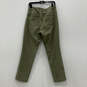 Mens Green Flat Front Straight Leg Front Pocket Ankle Pants Size 32 image number 1